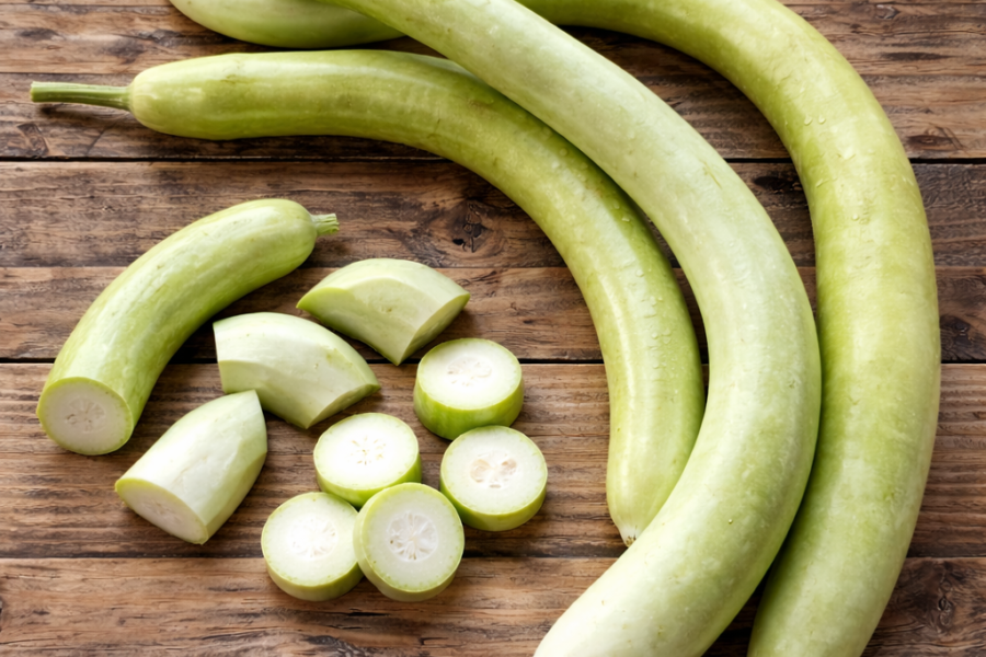 Abóbora Cobra Siciliana – Lagenaria siceraria